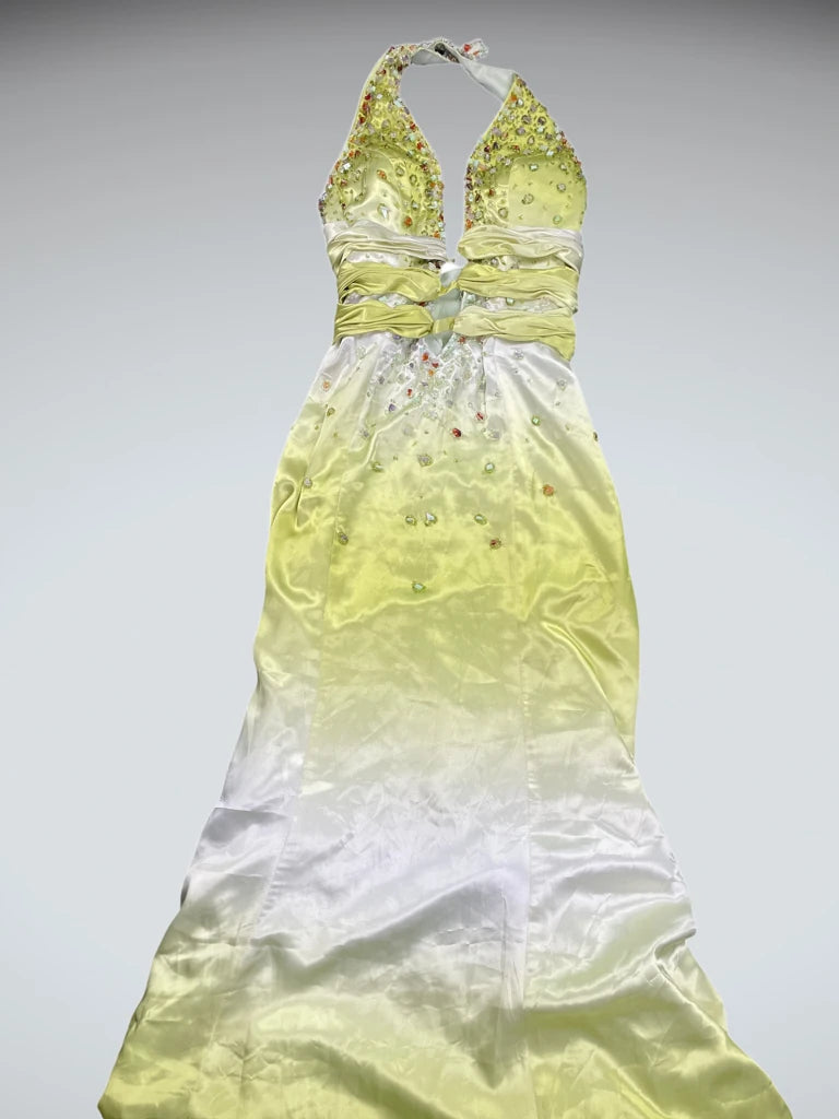detail view, Love Mel Emerald Dream Maxi Dress, vintage Y2K second hand piece, image 4