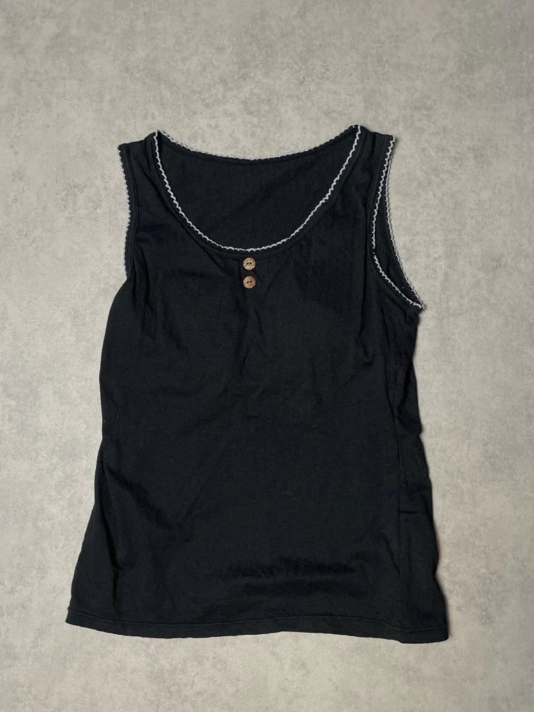 detail view, Tank Top with Padded Bra, vintage Y2K second hand piece, image 6