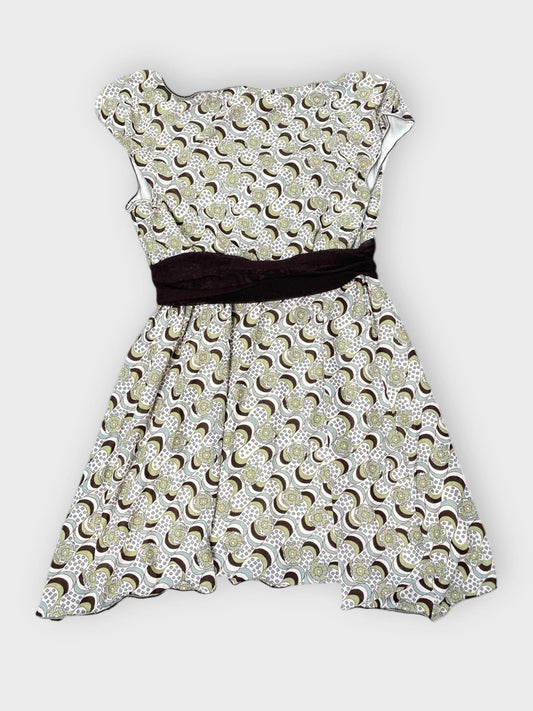 back view, Max Studio Retro Swirl Tunic Top, vintage Y2K second hand piece