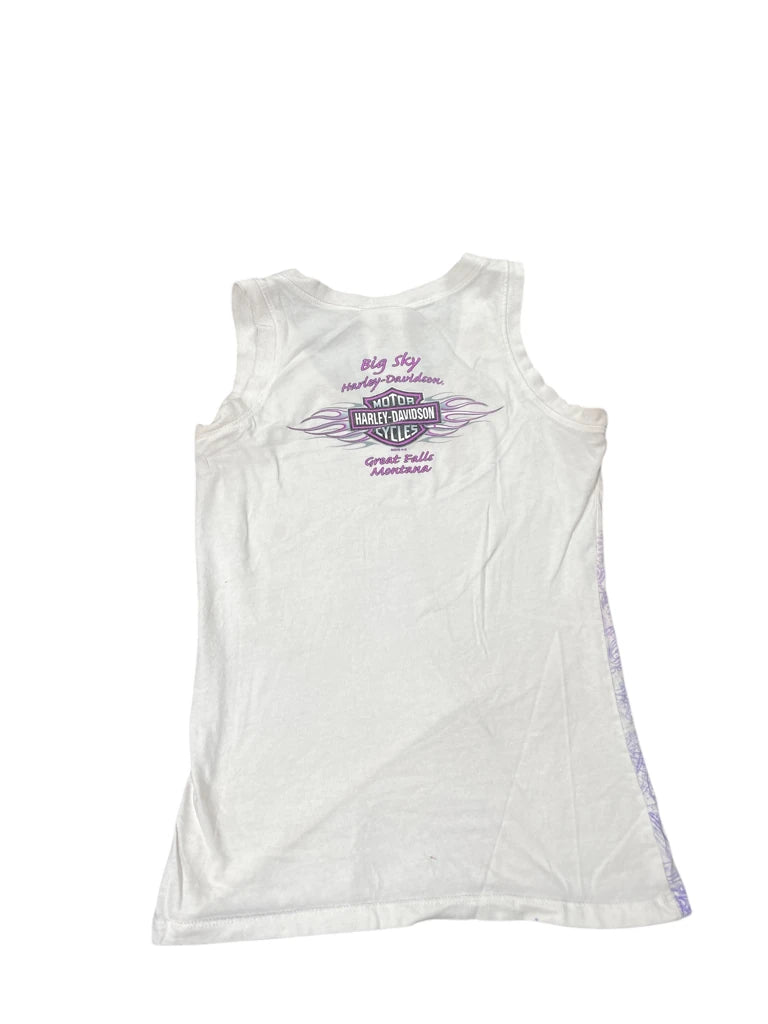 back view, Harley-Davidson Pastel Flame Harley Tank Top, vintage Y2K second hand piece