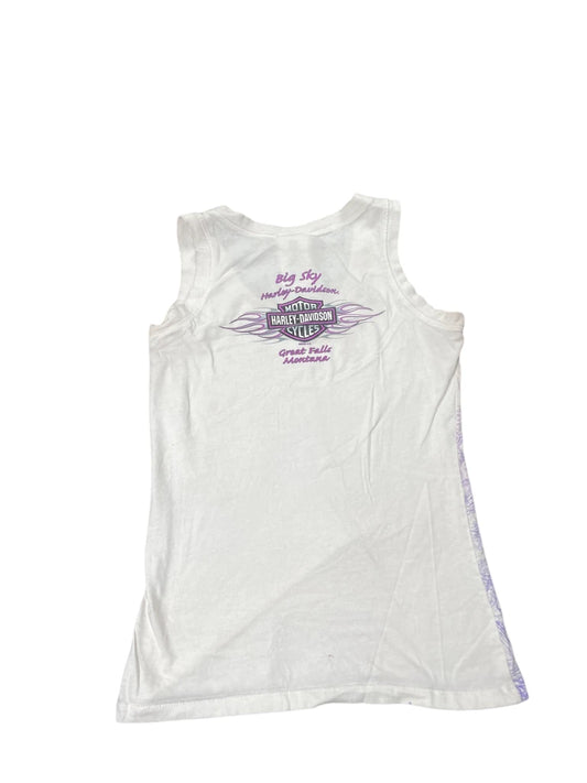 back view, Harley-Davidson Pastel Flame Harley Tank Top, vintage Y2K second hand piece
