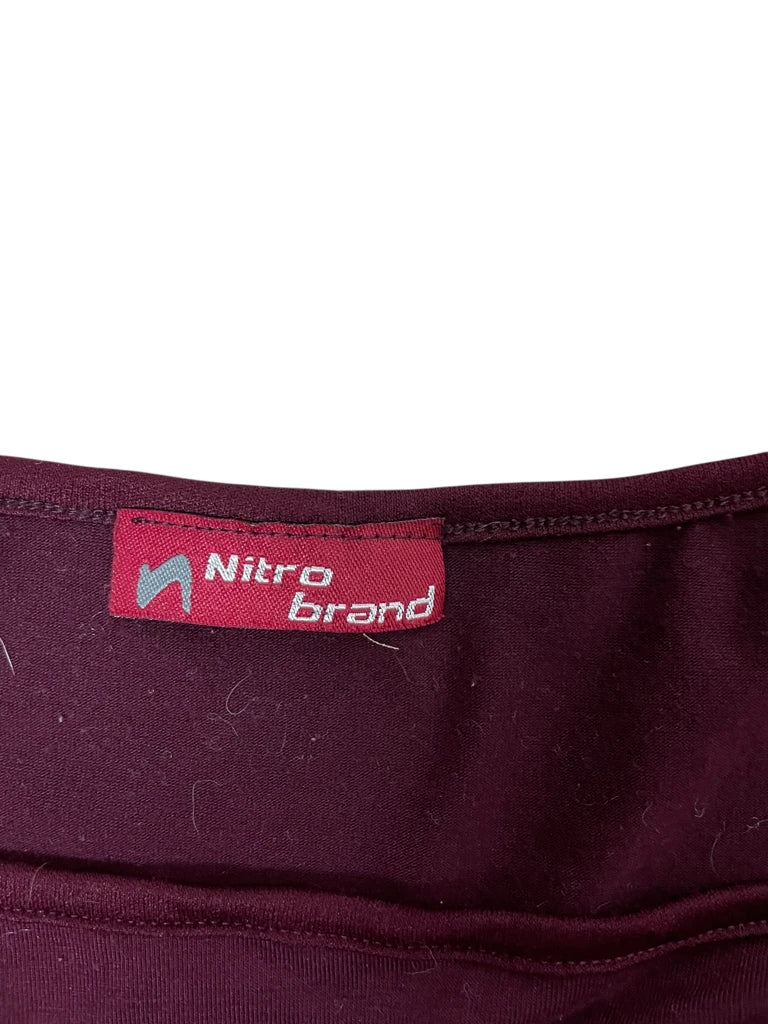 detail view, Nitro Brand Plum Tension – Strappy Drawstring Top (S?), vintage Y2K second hand piece, image 5