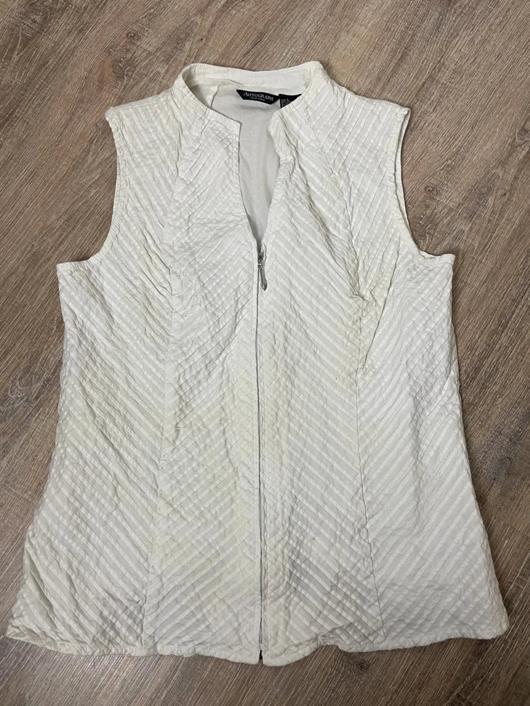 detail view, Autograph A-Line Zip Vest, vintage Y2K second hand piece, image 6