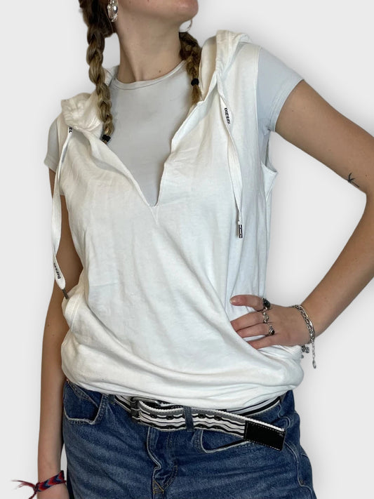 front view, Diesel Sleeveless Shirt, vintage Y2K second hand piece