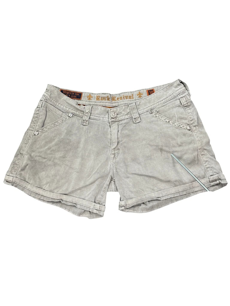 Rock Revival Light Grey Casual Shorts (L)
