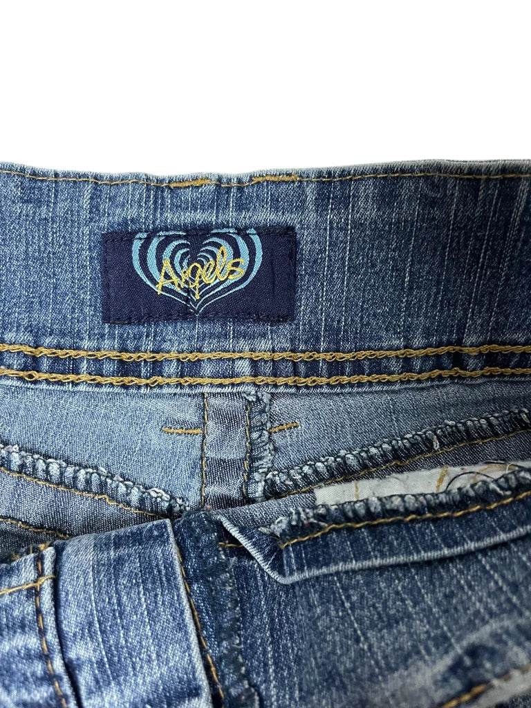 detail view, Angels Crystal Rider – Heavy Belt Hot Pants (XS?), vintage Y2K second hand piece, image 6
