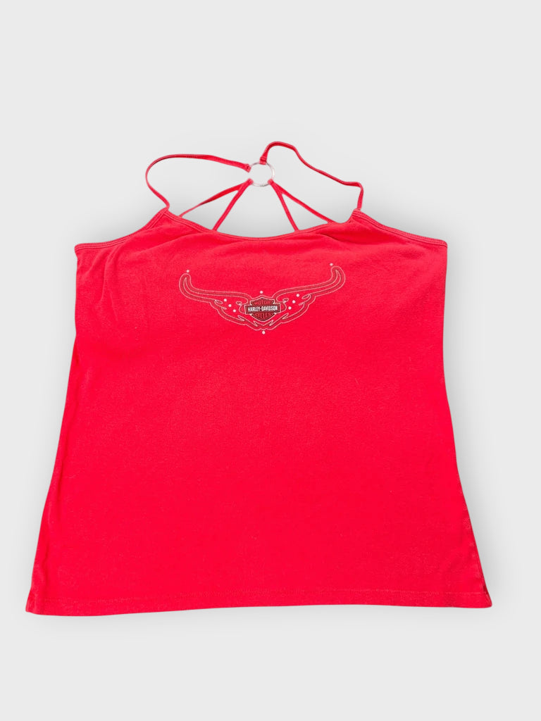 Crimson Harley Ring Strap Top (XL)