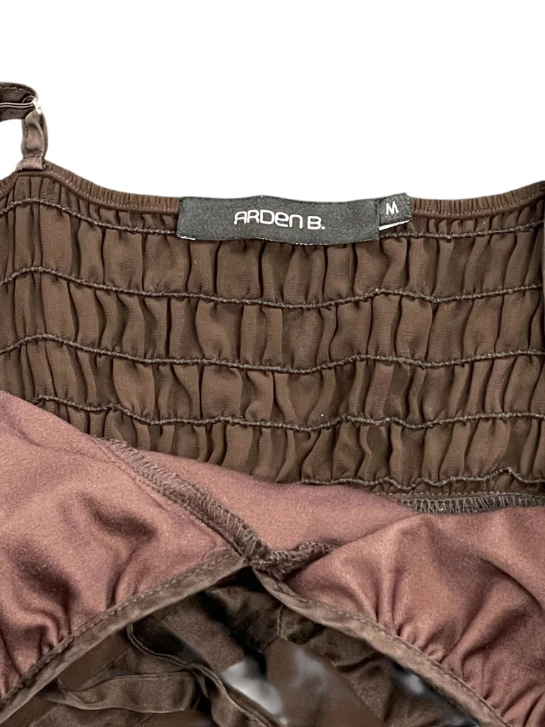 detail view, Jump Apparel Mocha Evening Maxi Dress, vintage Y2K second hand piece
