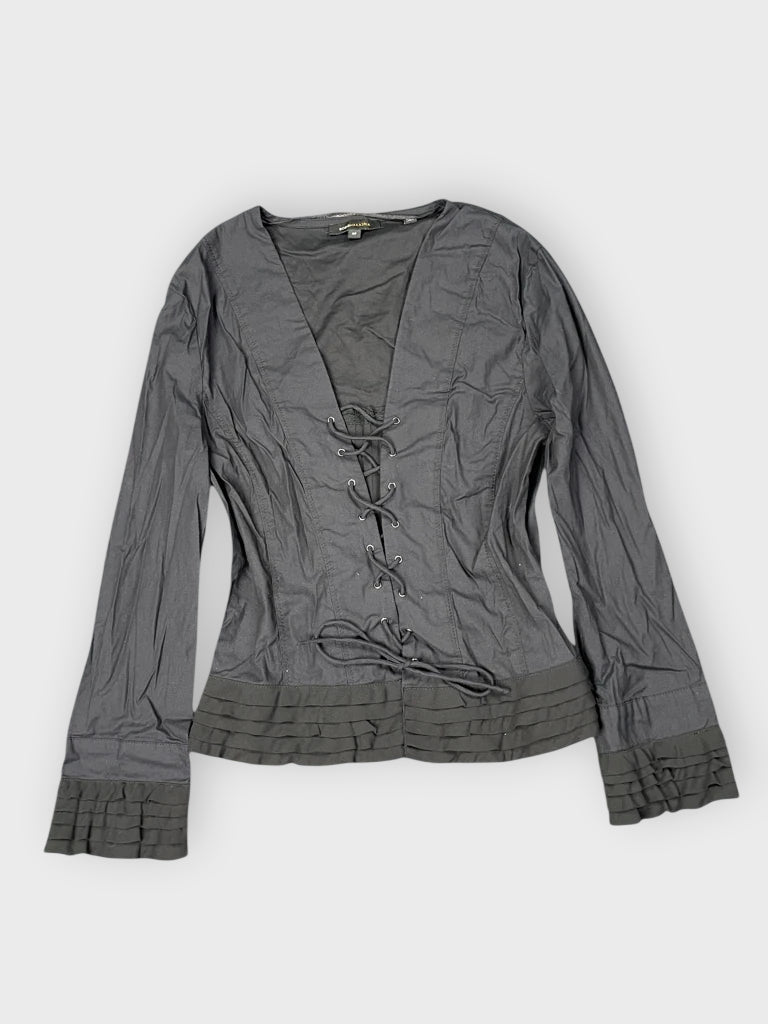 front view, BCBG Elegant Open Black, vintage Y2K second hand piece