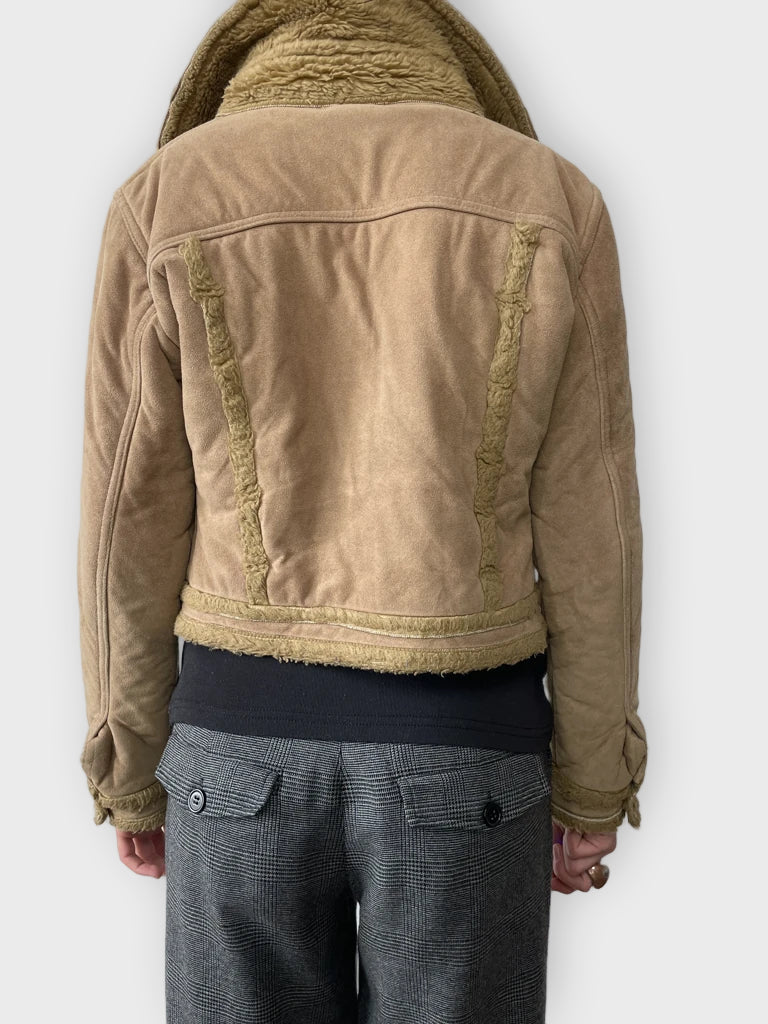 back view, Fur Jacket, vintage Y2K second hand piece