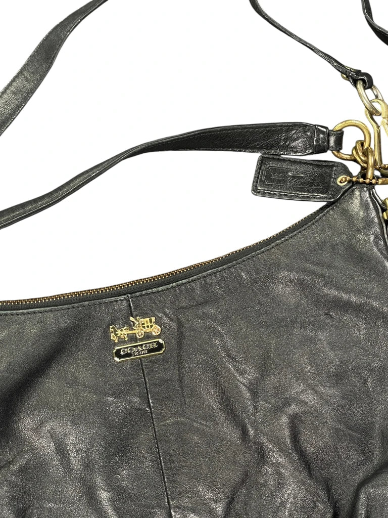 detail view, Coach Black and Gold Shoulder Bag (ONESIZE), vintage Y2K second hand piece, image 4