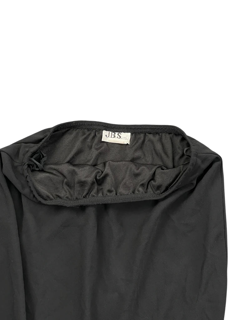 detail view, JBS Black Midi Skirt, vintage Y2K second hand piece