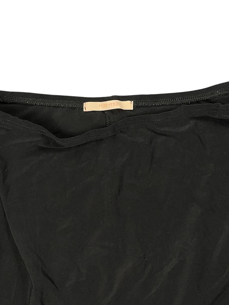 detail view, Forever Midnight Asymmetry Vintage Skirt, vintage Y2K second hand piece