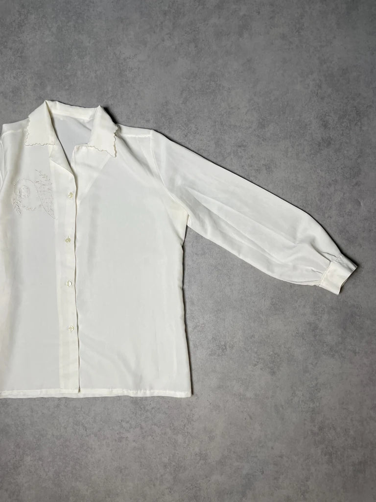 detail view, Elegant Shirt, vintage Y2K second hand piece, image 4