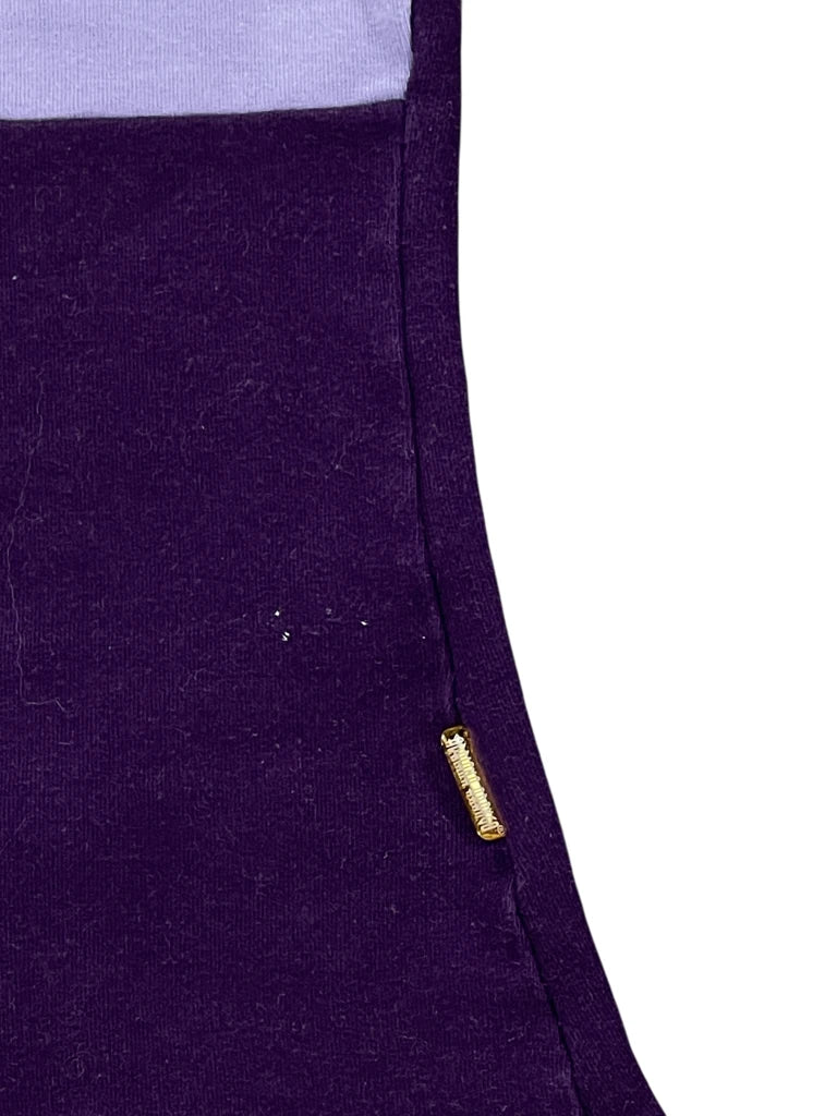 detail view, Lilac & Deep Purple Rhinestone Cami Top, vintage Y2K second hand piece, image 4