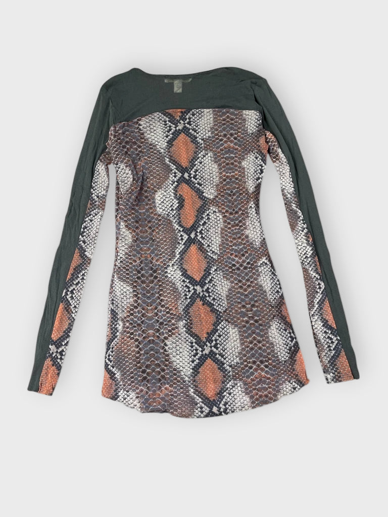Weston Wear grey snakeskin top (S)