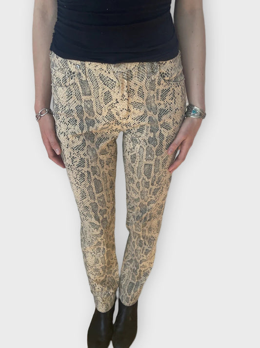 jeans med leopardprint