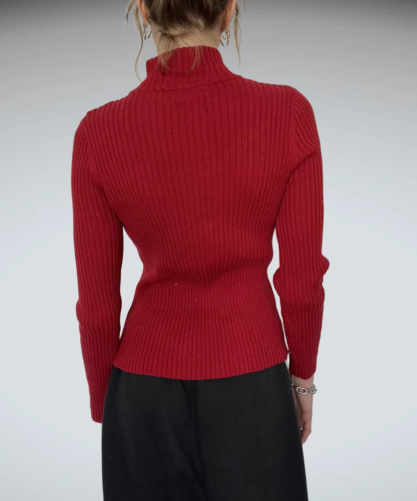 back view, DKNY Jeans Collar sweater, vintage Y2K second hand piece