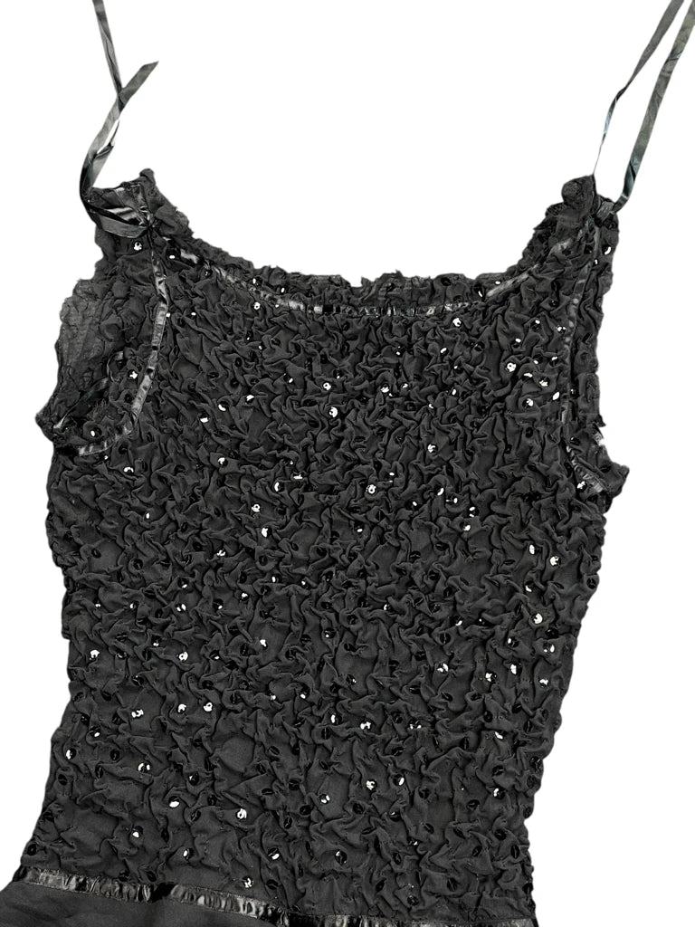 detail view, Ruby Rox Paisley Halter Vintage Dress, vintage Y2K second hand piece, image 4