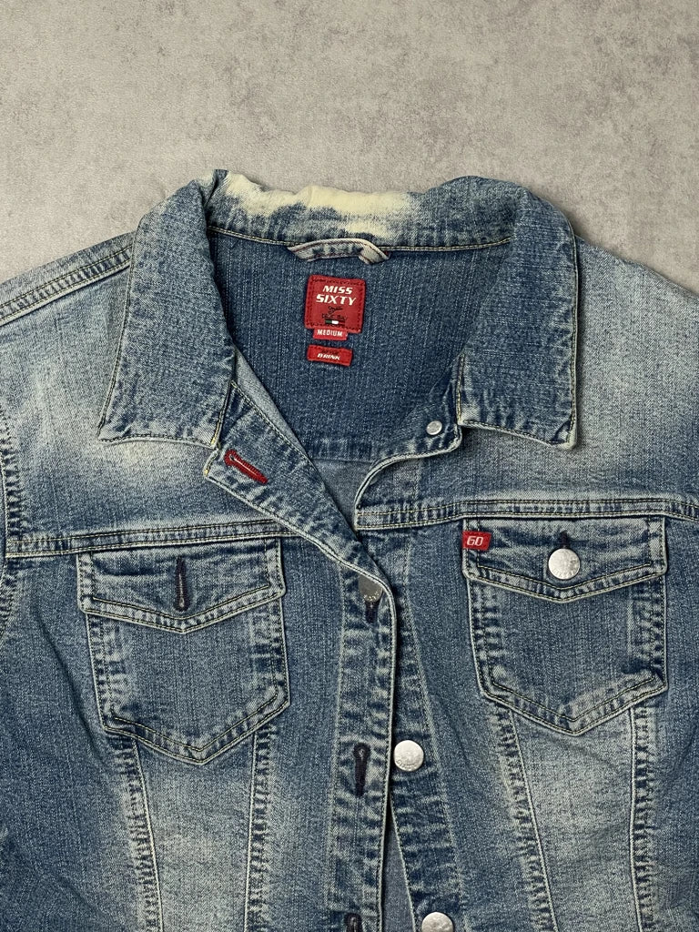 detail view, Miss Sixty Jeans Jacket, vintage Y2K second hand piece