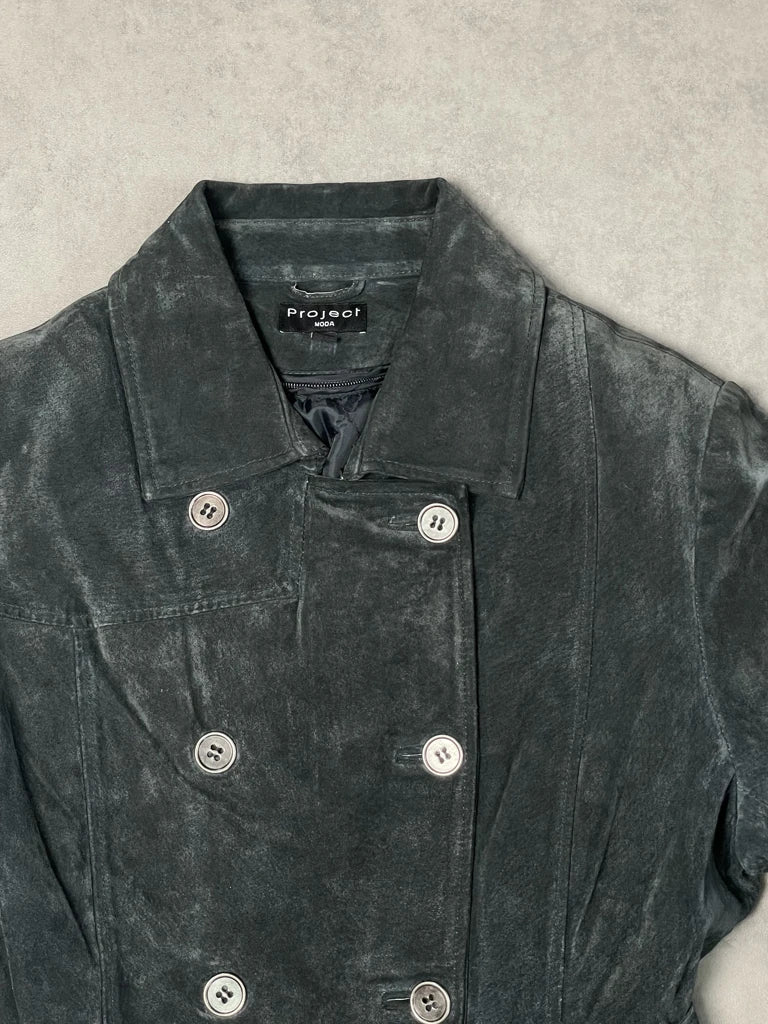 detail view, Project Leather Jacket, vintage Y2K second hand piece