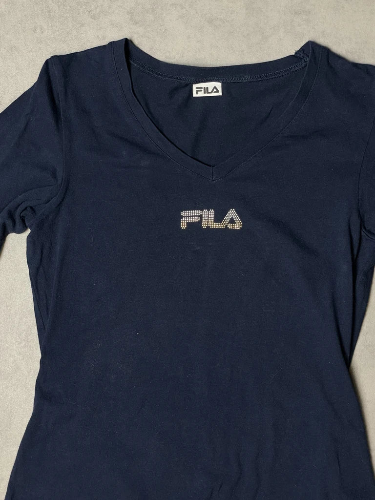 detail view, Fila Long Sleeve Top, vintage Y2K second hand piece, image 5