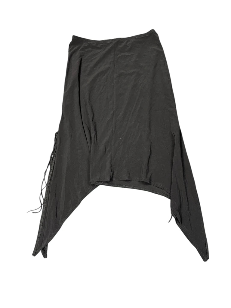back view, Forever Midnight Asymmetry Vintage Skirt, vintage Y2K second hand piece