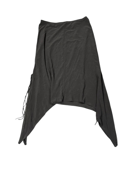 back view, Forever Midnight Asymmetry Vintage Skirt, vintage Y2K second hand piece