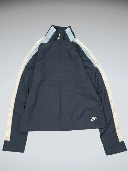 front view, Nike Navy Blue Track Jacket, vintage Y2K second hand piece