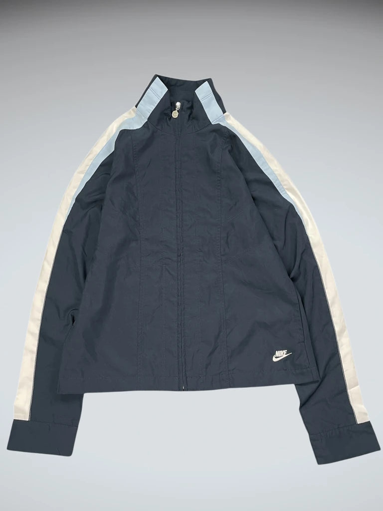 front view, Nike Navy Blue Track Jacket, vintage Y2K second hand piece