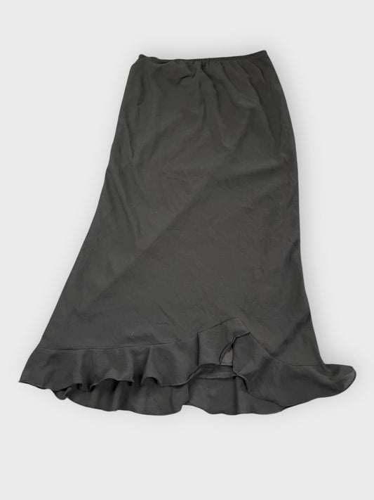 front view, JBS Black Midi Skirt, vintage Y2K second hand piece