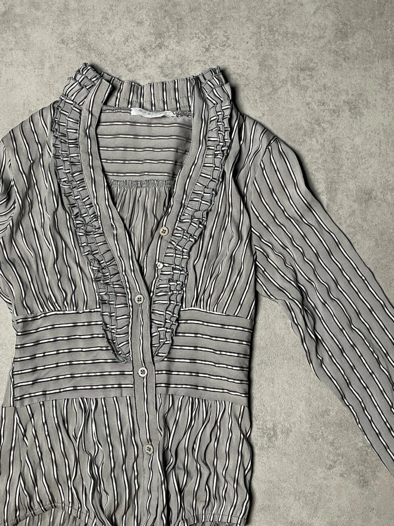 detail view, Ma Shi Jie Elegant Body Shirt, vintage Y2K second hand piece, image 4