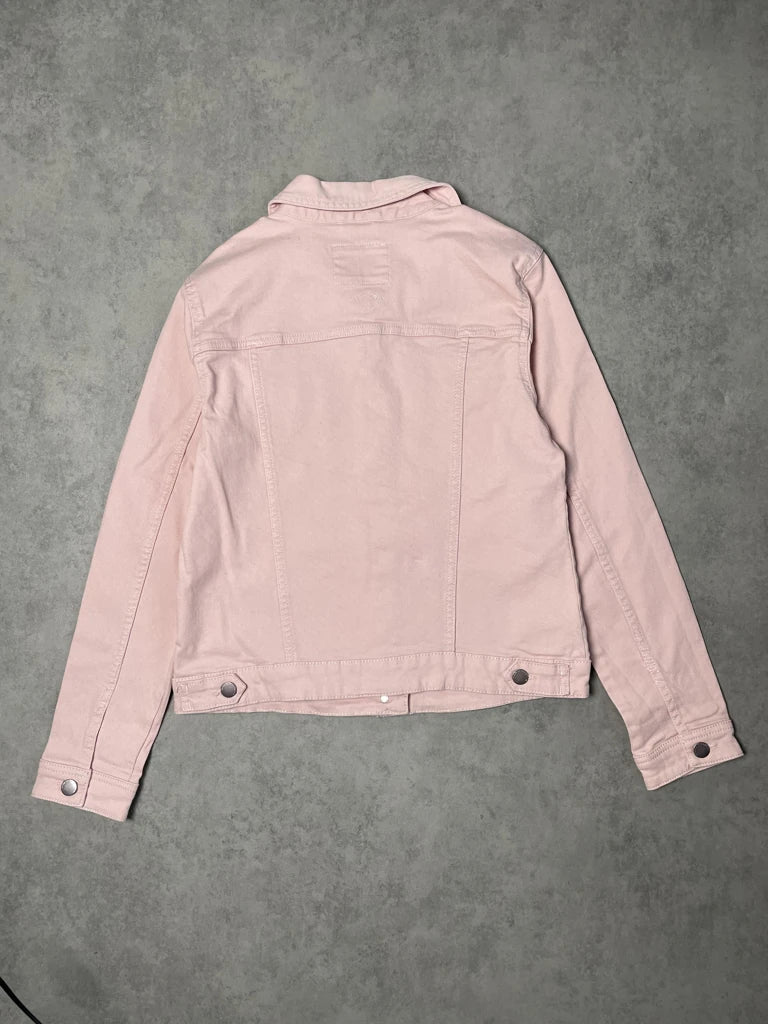 detail view, Clockhouse Clock House Pink Jeans Jacket, vintage Y2K second hand piece, image 5