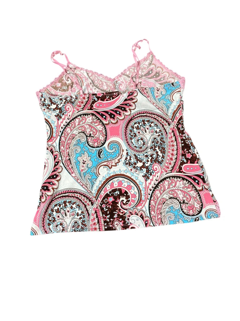 back view, No boundaries Candy Paisley Cami, vintage Y2K second hand piece