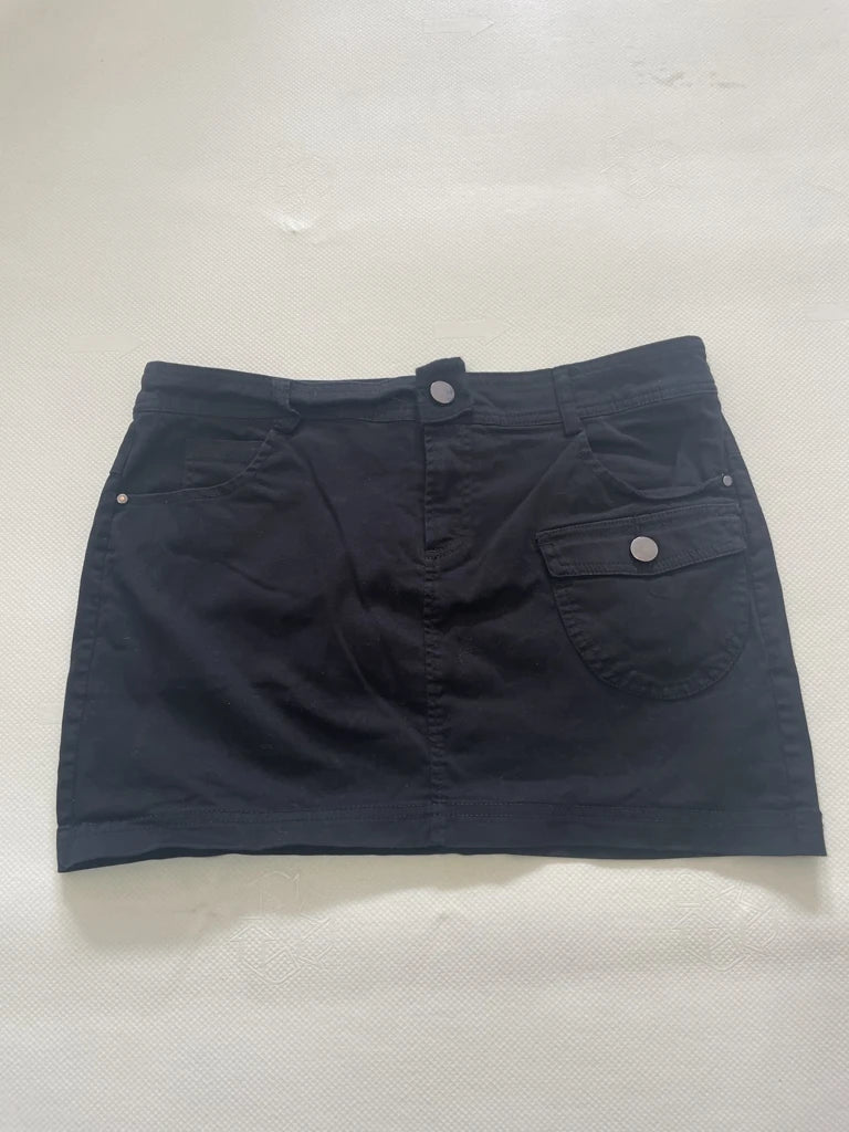 detail view, Motivi Cotton Mini S2000s kirt, vintage Y2K second hand piece, image 6