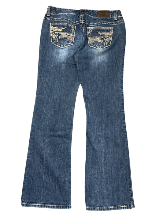 back view, Maurices Blue Bootcut Jeans, vintage Y2K second hand piece