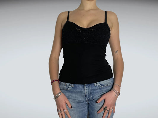 front view, Ragno Sleeveless Top, vintage Y2K second hand piece