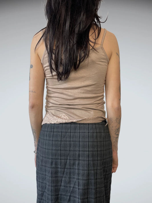 back view, Lace Top, vintage Y2K second hand piece