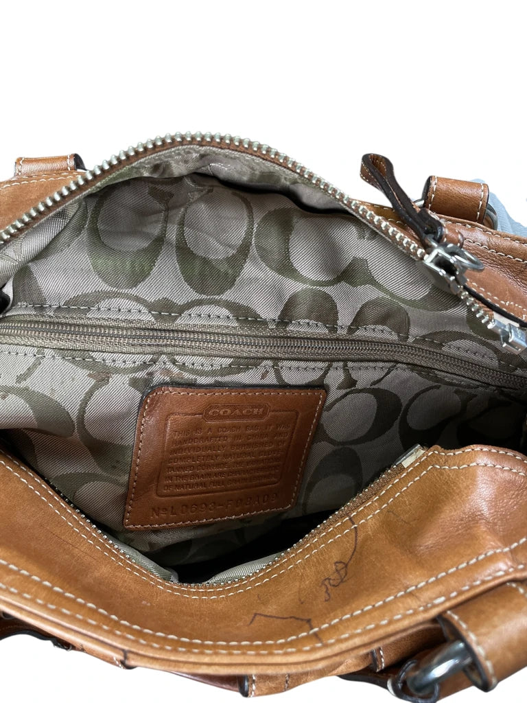 back view, Coach Brown Minimalist Tote Bag (ONESIZE), vintage Y2K second hand piece
