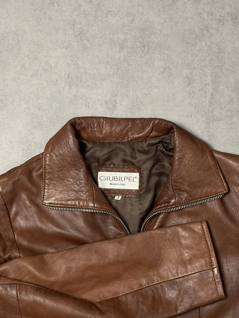 detail view, Giubipel JacketGiubipe l Leather, vintage Y2K second hand piece