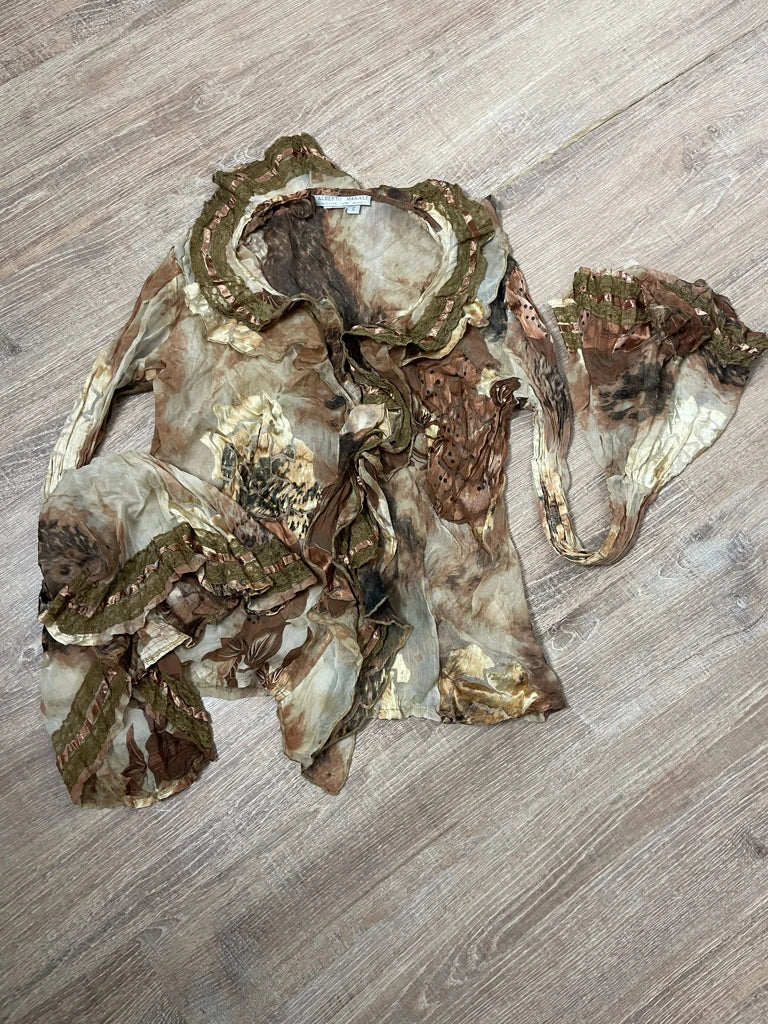 detail view, Alberto Makali Classic Blouse, vintage Y2K second hand piece, image 6