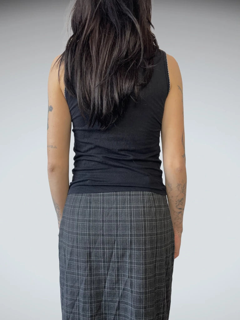 back view, Tank Top with Padded Bra, vintage Y2K second hand piece
