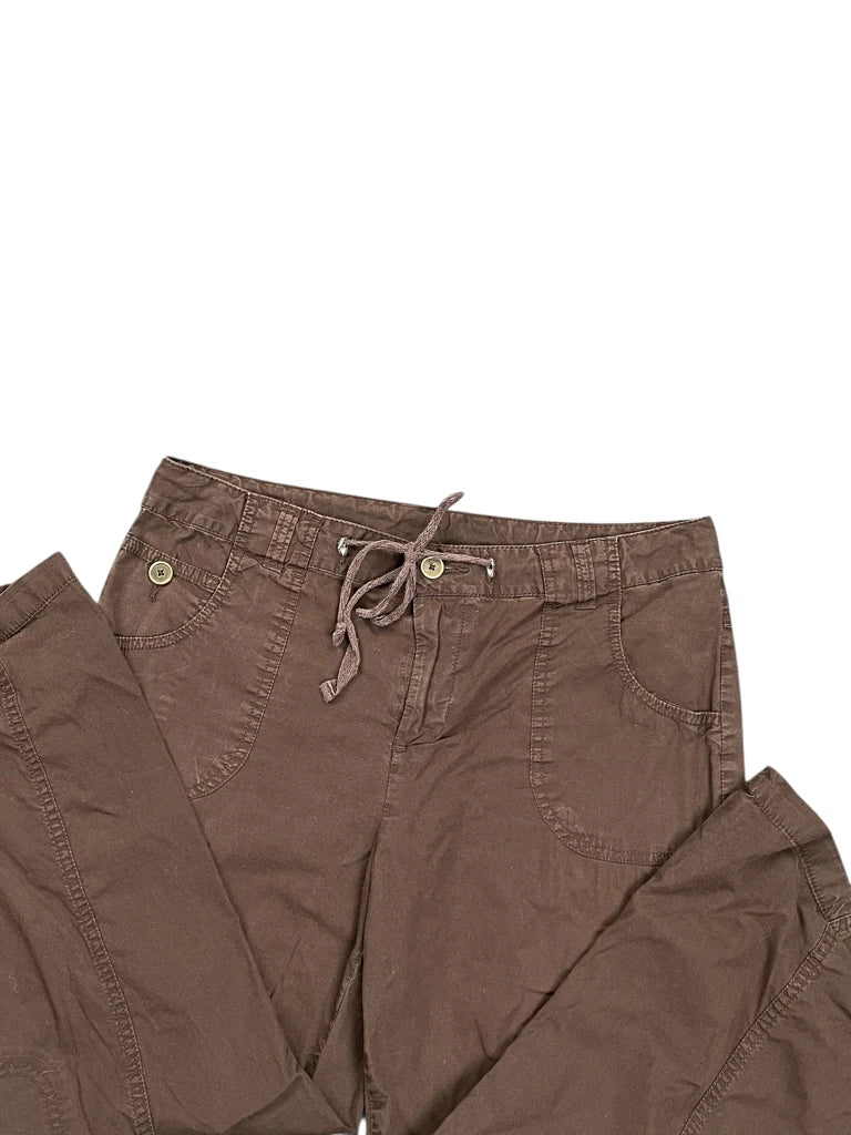 detail view, Style & Co Brown Cropped Pants, vintage Y2K second hand piece, image 4
