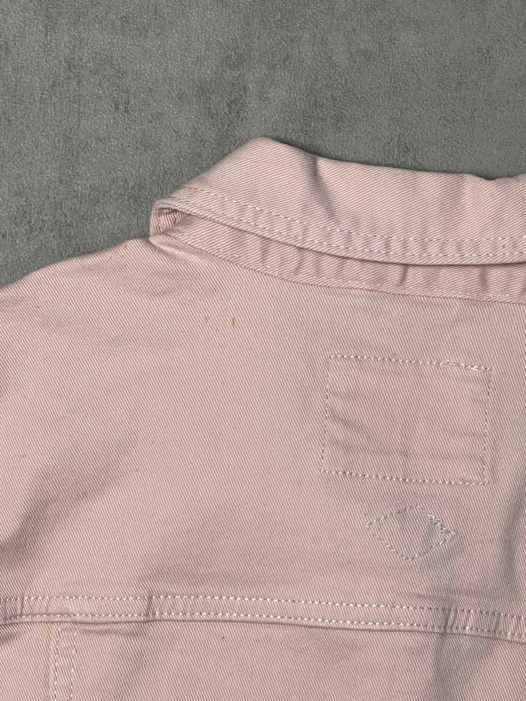 detail view, Clockhouse Clock House Pink Jeans Jacket, vintage Y2K second hand piece, image 4
