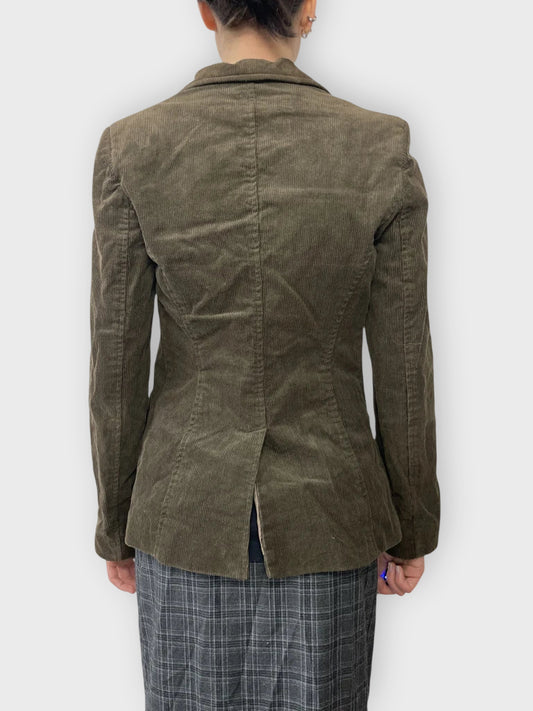 back view, Phard Brown Blazer, vintage Y2K second hand piece