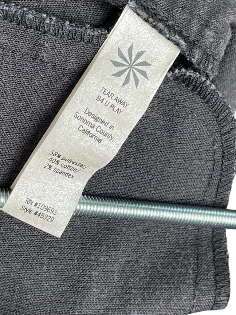 detail view, Athleta Black Stretch Pants, vintage Y2K second hand piece