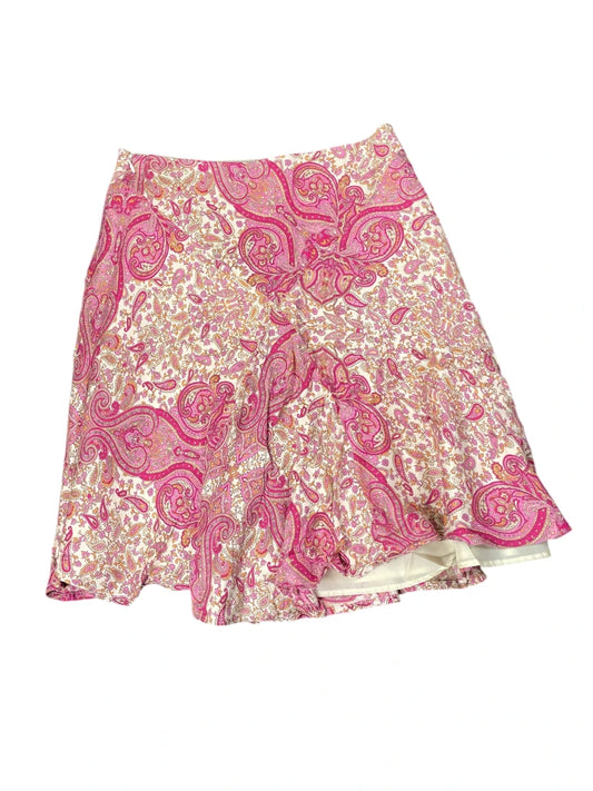 back view, Worthington Paisley Bloom Cotton Skirt, vintage Y2K second hand piece