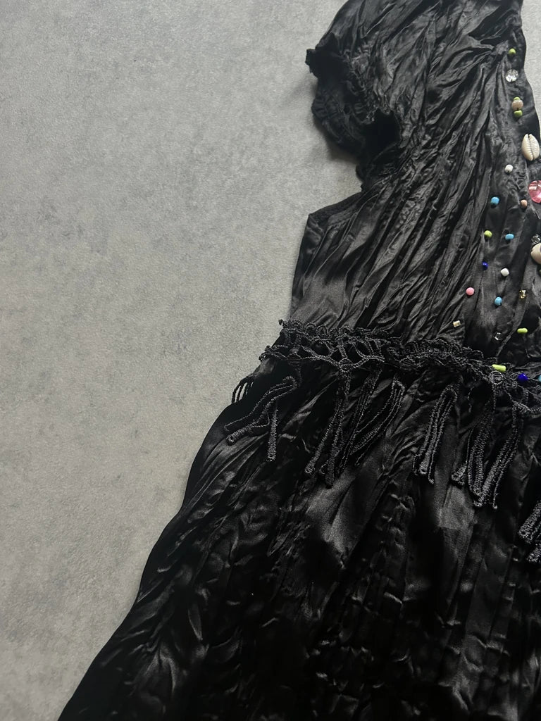 Black Silk Top (M)