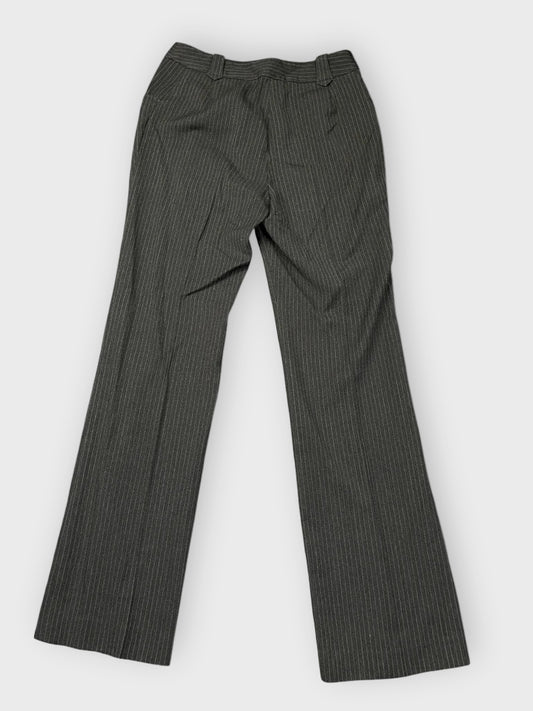 back view, Thome Black Striped Suit Pants, vintage Y2K second hand piece