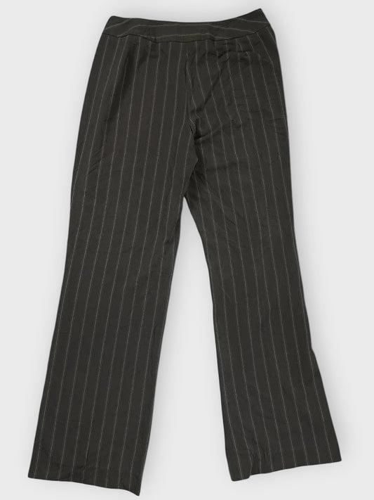 back view, Larry Levine Black Pinstripe Pants, vintage Y2K second hand piece